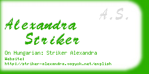 alexandra striker business card